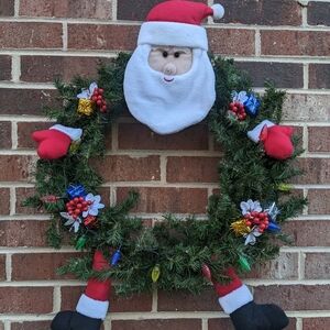 Festive Santa Christmas Wreath